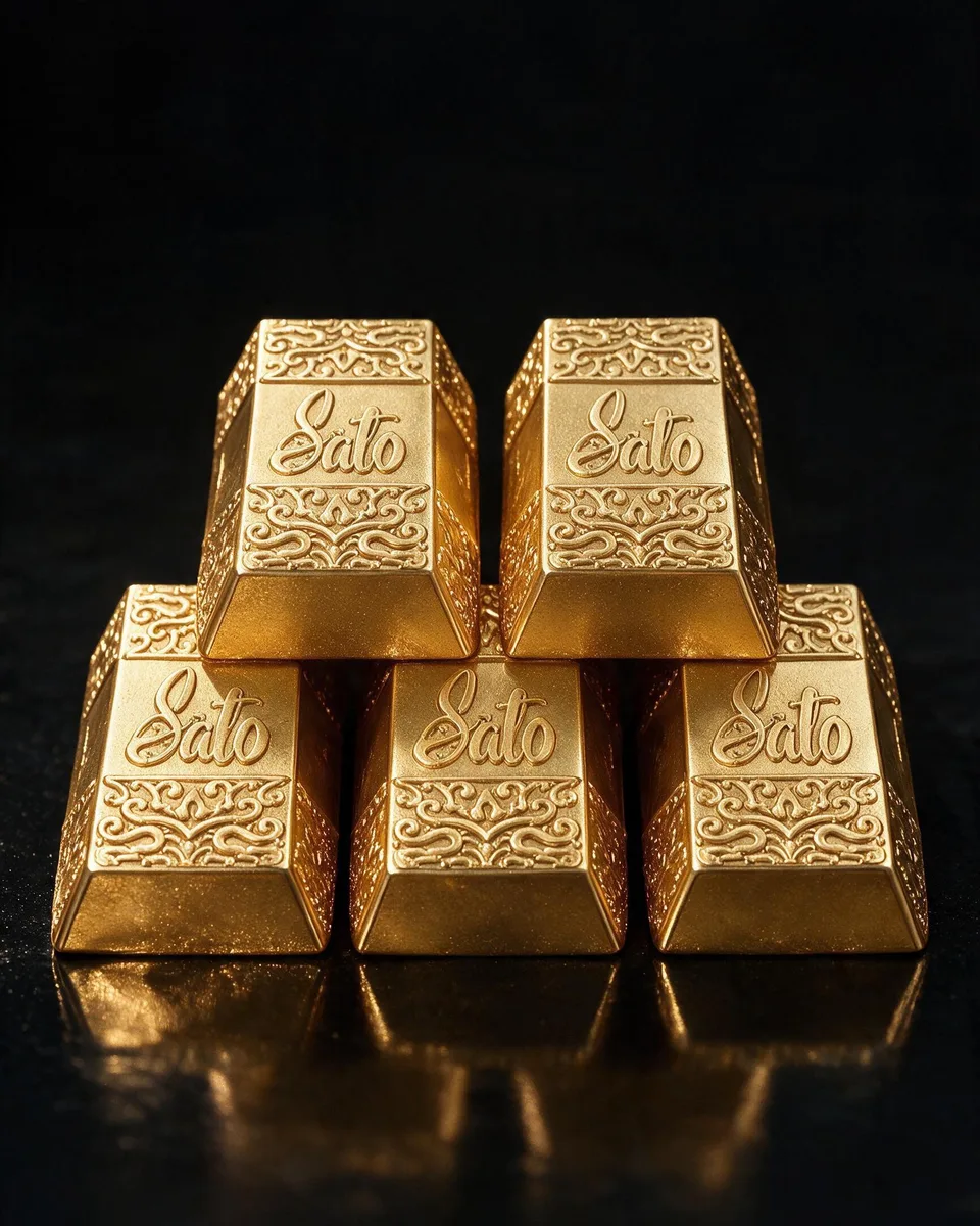 堆成金字塔的 Sato 皂